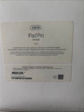 Apple iPad Pro 9.7-inch Wi‑Fi 128GB - Space Gray (Label)